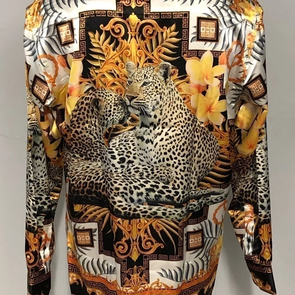 Barabas button front shirt multi floral classic - Picture 3 of 3